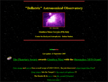 Tablet Screenshot of bellatrixobservatory.org
